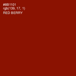 #8B1101 - Red Berry Color Image